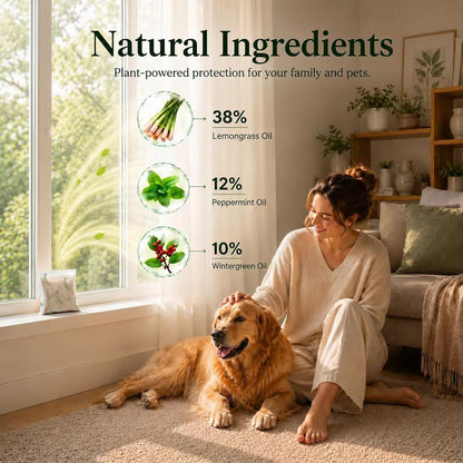 Furiseng|Natural Mosquito Repellent Outdoor Patio (10 Pack),Long-Lasting 60-Day Protection, DEET-Free & Family Safe,Indoor & Outdoor Use,Mosquito Repellent for Yard, Patio, Camping & Travel