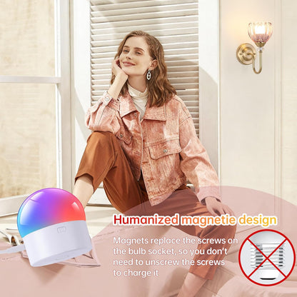 Set of 2 Vintage Battery Operated Wall Sconce, Rechargeable Wall Lamp with 5000mAh Battery & Remote Control, Dimmable Wall Lights with tulip shade for Bedroom Bathroom Living Room, (Tulip Amber Up)