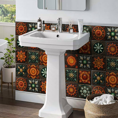 Peel and Stick Backsplash Tile Sticker for Kitchen and Bathroom Walls - 24 Removable 5.9"x5.9" Tiles, Waterproof