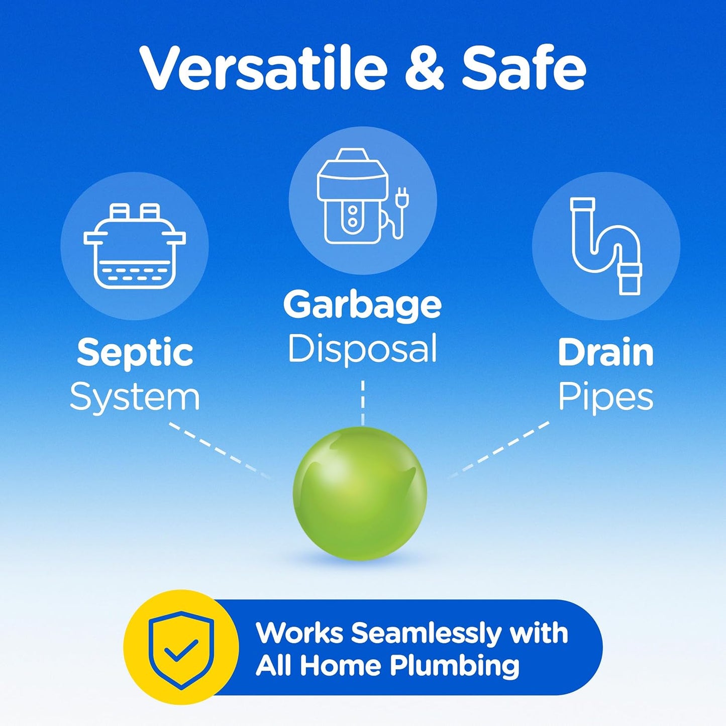 COMPAC HOME Plink Garbage Disposal Cleaner and Deodorizer, Air Fresheners for Garbage Disposal, Lemon Scent, Home Cleaning Products for Kitchen Sink and Clogged Drains, 20 Count (Pack of 1)
