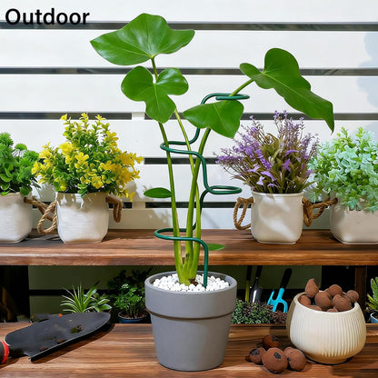 3PCS Indoor Plant Support – Durable Metal Garden Stakes for Monstera, Flowers & Herbs – 12.6 Inch Trellis for Indoor & Outdoor Plants, Easy-to-Use Support Structures