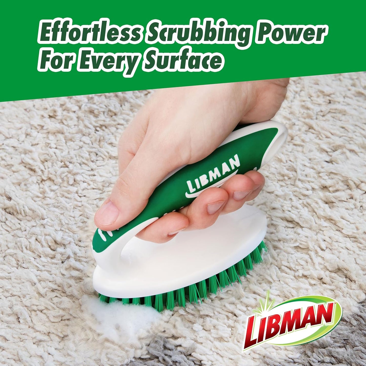 Libman Heavy Duty Scrub Brush Kit | Cleaning Brushes for Household Use | Tub Scrubber | Easy Grip Scrub Brush | Big Job Kitchen Brush | Dual Sided Tile & Grout Brush | 3 Different Brushes Included