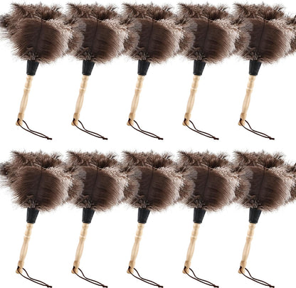 Extendable Cleaning Duster 94 Inch - Long Telescoping Ostrich Feather Dusters with Stainless Steel Extension Pole for High Ceiling Fan, High Ceilings,Roof Dusting