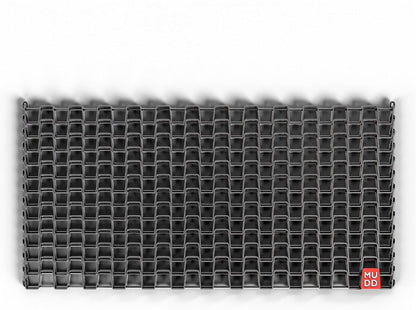 Mudd Heavy-Duty Metal Mesh Doormat – 30in x 17in, 2mm Thick Steel – Durable, All-Weather Dirt & Mud Scraper for Entryways, Patios & Workspaces
