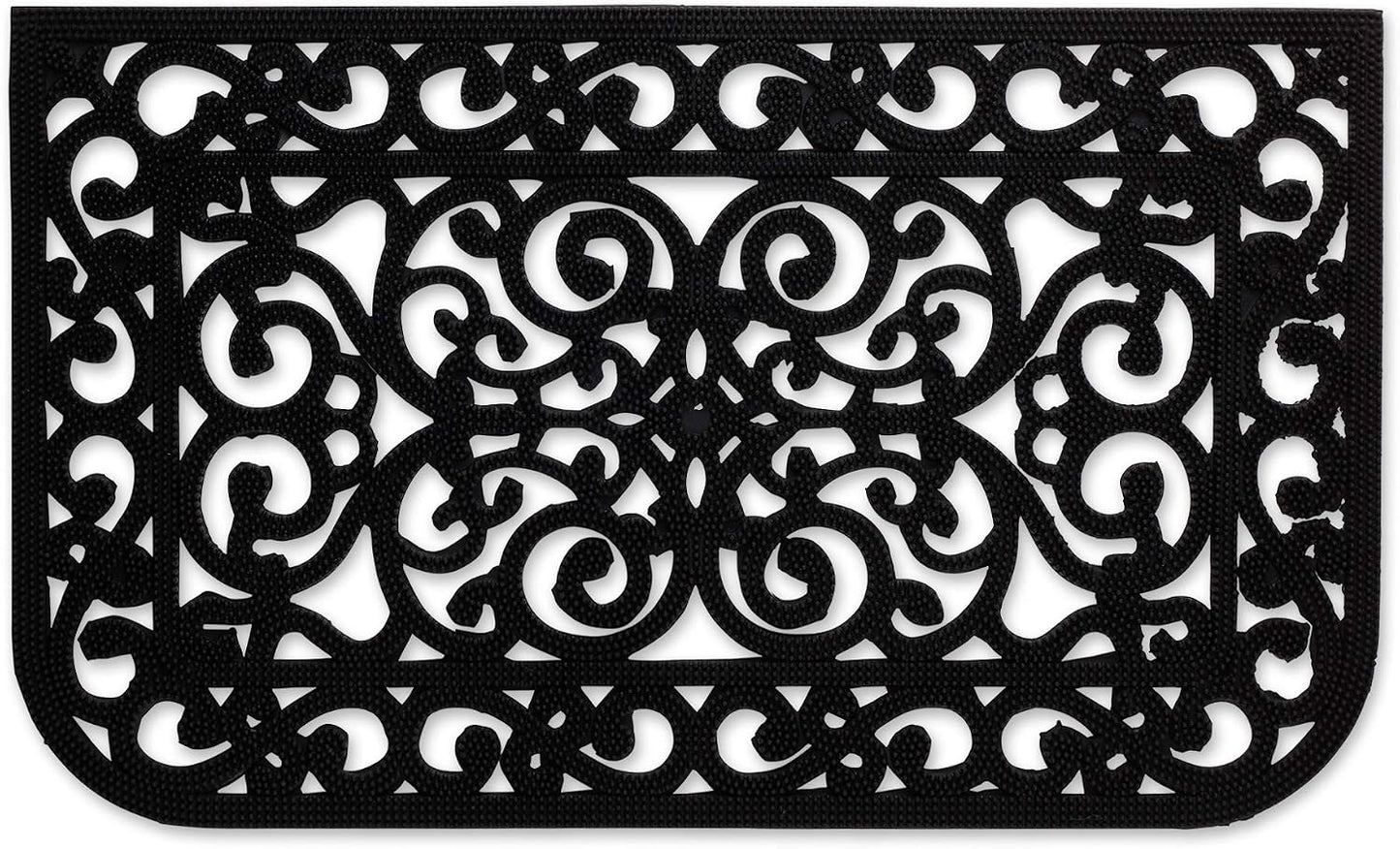 DII Rubber Doormats Collection All Weather, 18x30, Knobby