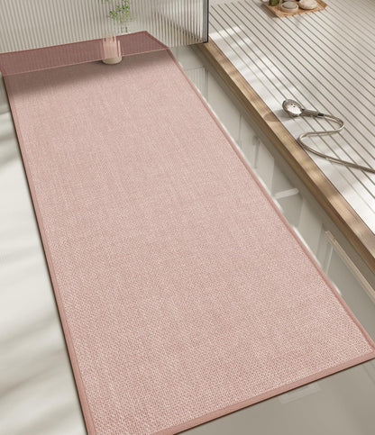 chakme Bathroom Rugs Mat 24x17, Ultra Thin Non Slip Bath Mat Small Quick Dry Absorbent Bath Mat for Bathroom Floor, (Dark Beige, 24"x17")