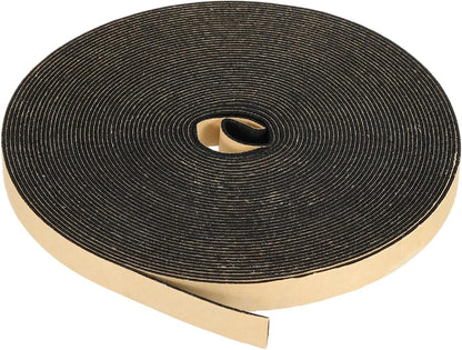 PATIKIL Foam Insulation Tape, 1-1/2" W x 1/8" t x 32.8FT Self Adhesive Weather Stripping Door Seal Strip for Door Window Air Conditioning, Black - Colors B
