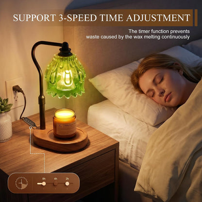 Candle Warmer Lamp with Timer and Wireless Remote Control, Dimmable Candle Warmer for Jar Candles, Height Adjustable Wax Melts Warmer, Mothers Day Birthday Gift for Women, House Warming New Home Decor