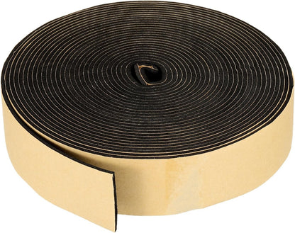 PATIKIL Foam Insulation Tape, 1-1/2" W x 1/8" t x 32.8FT Self Adhesive Weather Stripping Door Seal Strip for Door Window Air Conditioning, Black - Colors A