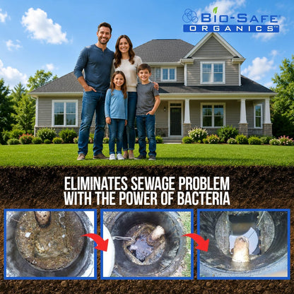DrainFix & Septic Restorer – 32 oz Enzyme Septic Tank Treatment & Drainfield Restoration – Organic Drain Cleaner for Sewer Lines, RV & Home Plumbing – Safe for Pipes & Septic Systems