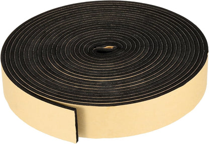 PATIKIL Foam Insulation Tape, 1-1/2" W x 1/8" t x 32.8FT Self Adhesive Weather Stripping Door Seal Strip for Door Window Air Conditioning, Black - Colors A