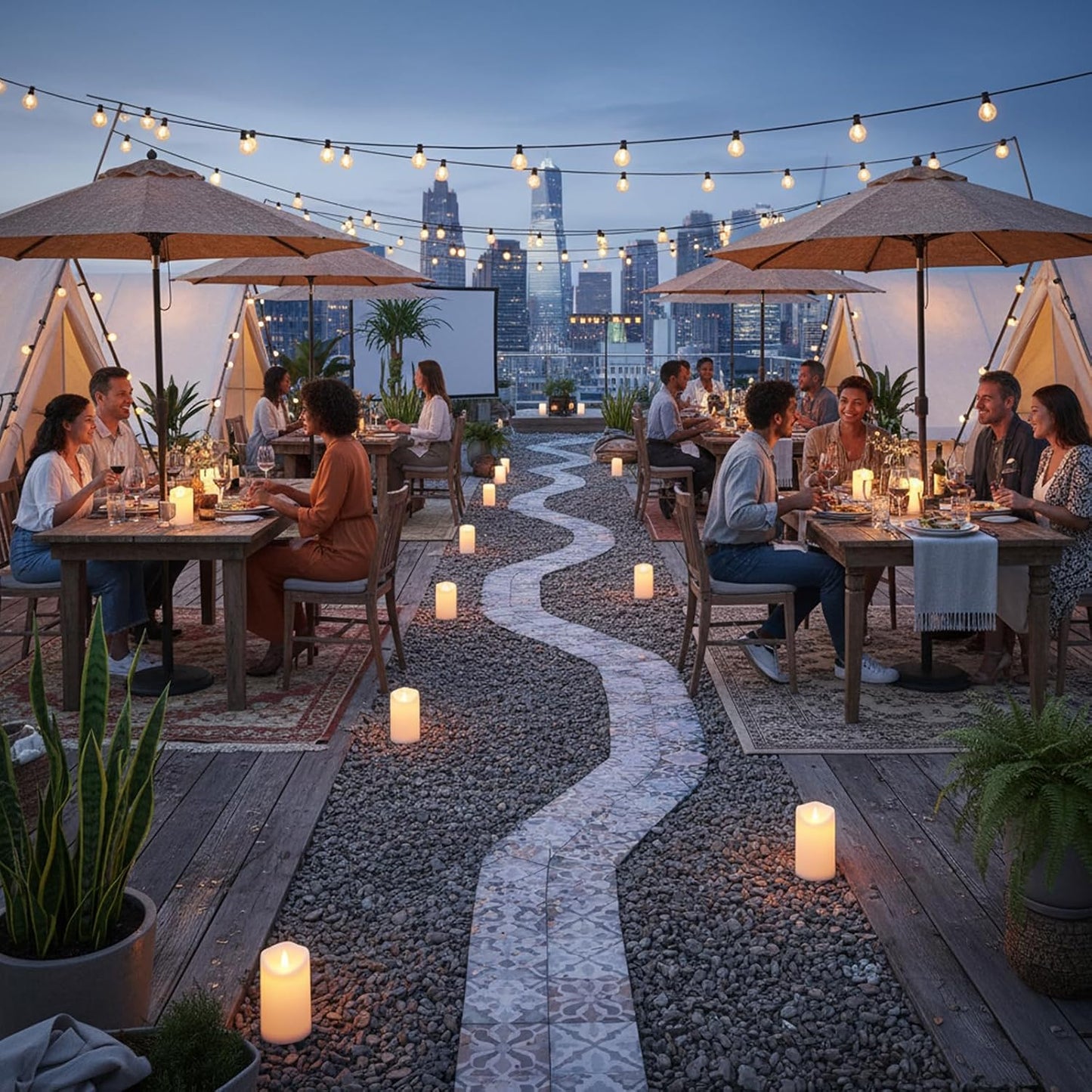 Flameless Candles 4" 5" 6" Set of 3 Ivory Outdoor Indoor Pillars 3" Diameter Battery Operated Flickering Candles Include 10-Key Remote Timer Function 400+ Hours Requires 2 AA Batteries（3 Pack)