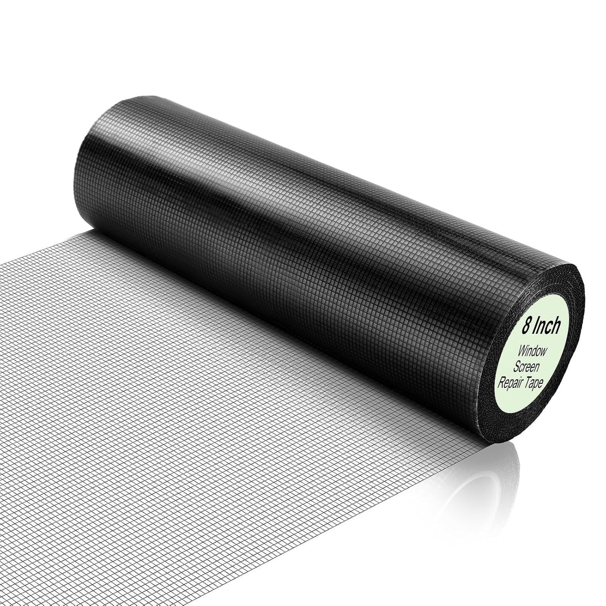 CroBlissful Extra Wide 5 inch x 20 ft Window Screen Tape Mesh Repair Strong Adhesive Waterproof Fiberglass Screen Repair Kit Patch for Window Door Tears Holes(Black)