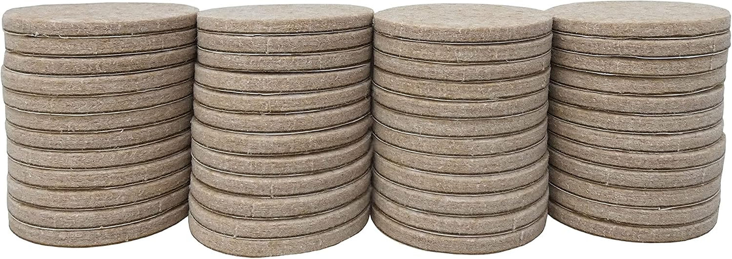 Felt So Good 8803E Self Adhesive Felt Furniture Pads 2", Beige, 48 Pack