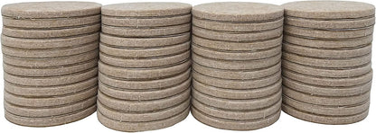 Felt So Good 8803E Self Adhesive Felt Furniture Pads 2", Beige, 48 Pack