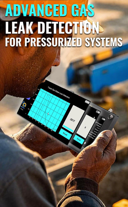 Al Water Leak Detector, Indoor Wall/Ground Under Slab Pipe Leak - TYM-3A | 2 Sensors, 0.5m/1.64ft, 100Hz-8000Hz, 15 Hours