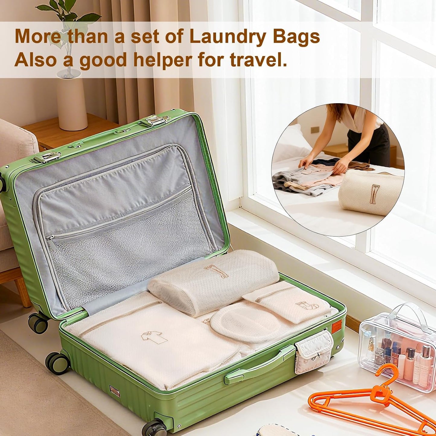 3Pcs Durable Mesh Laundry Bags, Premium Lingerie Bags for Washing Delicates, Underwear, Bra, Shoe, Sock, Laundry Bag Mesh Wash Bags Used in College Dorm, Laundry Room (12 * 16 Inches)
