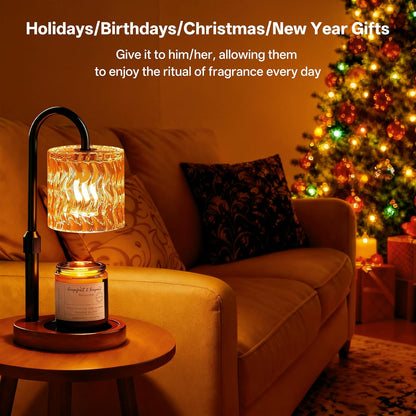 Homelist Candle Warmer Lamp with Timer, Height Adjustable Candle Lamp, Home Decor, Wax Melt Warmer for Birthday Chrismas Holiday Gifts for Mom, Women, Sister
