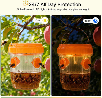 SheeChung [2026 Upgraded] Wasp Traps Outdoor Hanging - 2 Pack