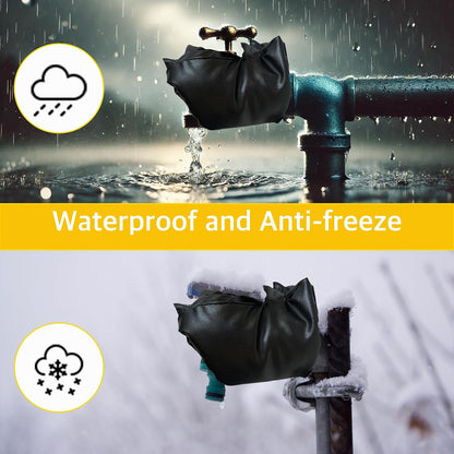 2Pack Heavy-Duty Outdoor Faucet Cover for Winter Freeze Protection, Insulated Waterproof Protector for Garden and Yard Taps