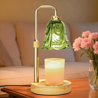 Candle Warmer Lamp with Timer Dimmer, Adjustable Height Pink Tulip Candle Wax Warmer, Christmas Birthday Gift for Mom Women,House Warming Gifts for New Home Bedroom Decor,Flower Pink