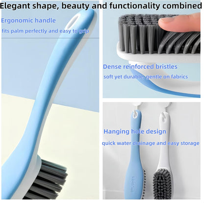Scrub Cleaning Brush for Stains Laundry Brush Soft Bristle Cleaning Brushes Small Brushes for Cleaning Scrubbing Brush for Clothes,Shoes,Carpet,Bags,Bathroom, Floor -2 Pack