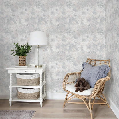 Heroad Peel and Stick Wallpaper Boho Beige Contact Paper Floral Wall Paper Removable Self Adhesive Wallpaper for Cabinet Bedroom Living Room Entryway Walls Bathroom Waterproof Vinyl Roll 17.3''x78.7''