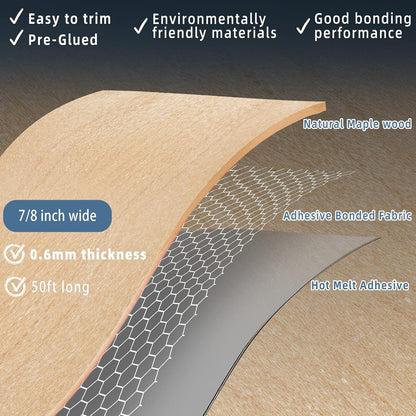 GSCIT Club Wood Grain Repair Tape, 2.4 inch X 15ft Self Adhesive Maple Grain Repair Patch for Tables, Chairs, Baseboards, Doors, Windows, Floors, Handicraft DIY. - Colors B