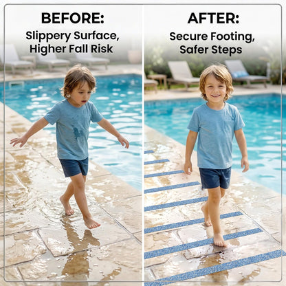 Lifegrip Anti Slip Tape, 4 Inch x 15 Foot Non-Slip Traction Grip Tape for Stairs, Waterproof Stair Treads Grip Non Slip, Non Skid Tape for Steps, Outdoor Black Grip Tape (4" X 15')