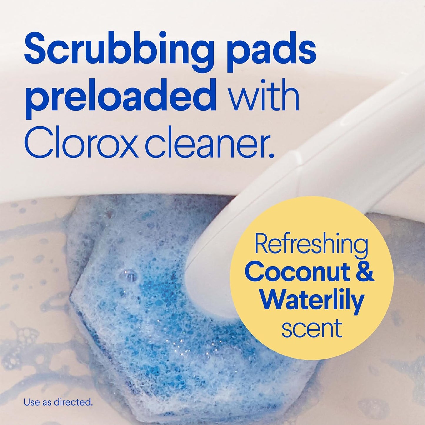 Clorox Scentiva ToiletWand Refills, Coconut and Waterlily, 10 Count