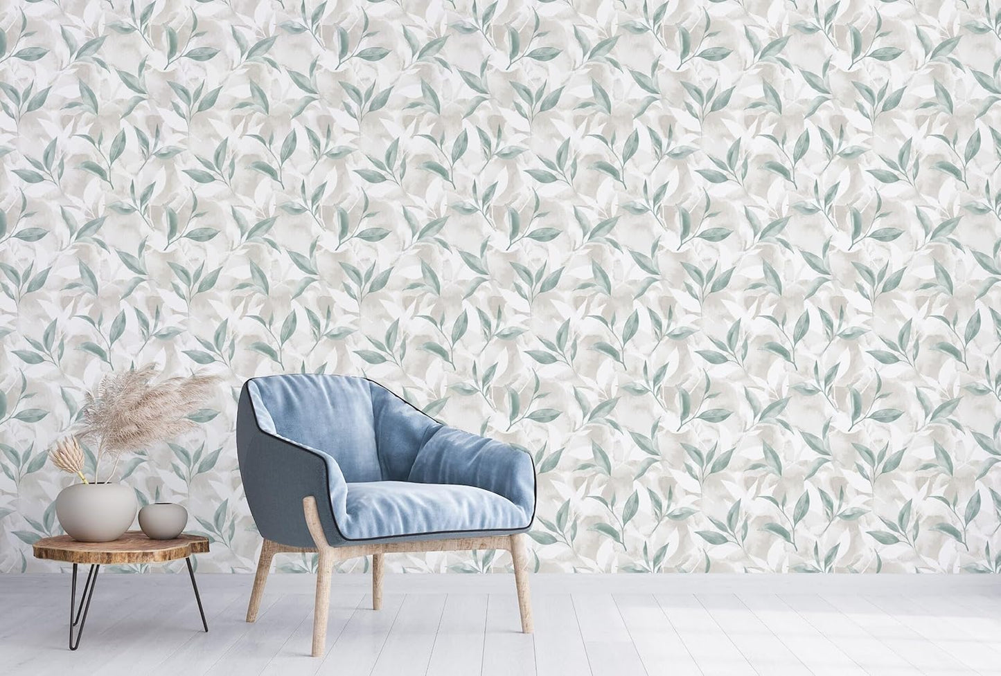 Peel and Stick Wallpaper Roll 17.5 x 216 Whispering Tales Design in Vinyl Sticker Paper for Accent Panels, Bedroom, Kitchen, Office or Shelf Liner