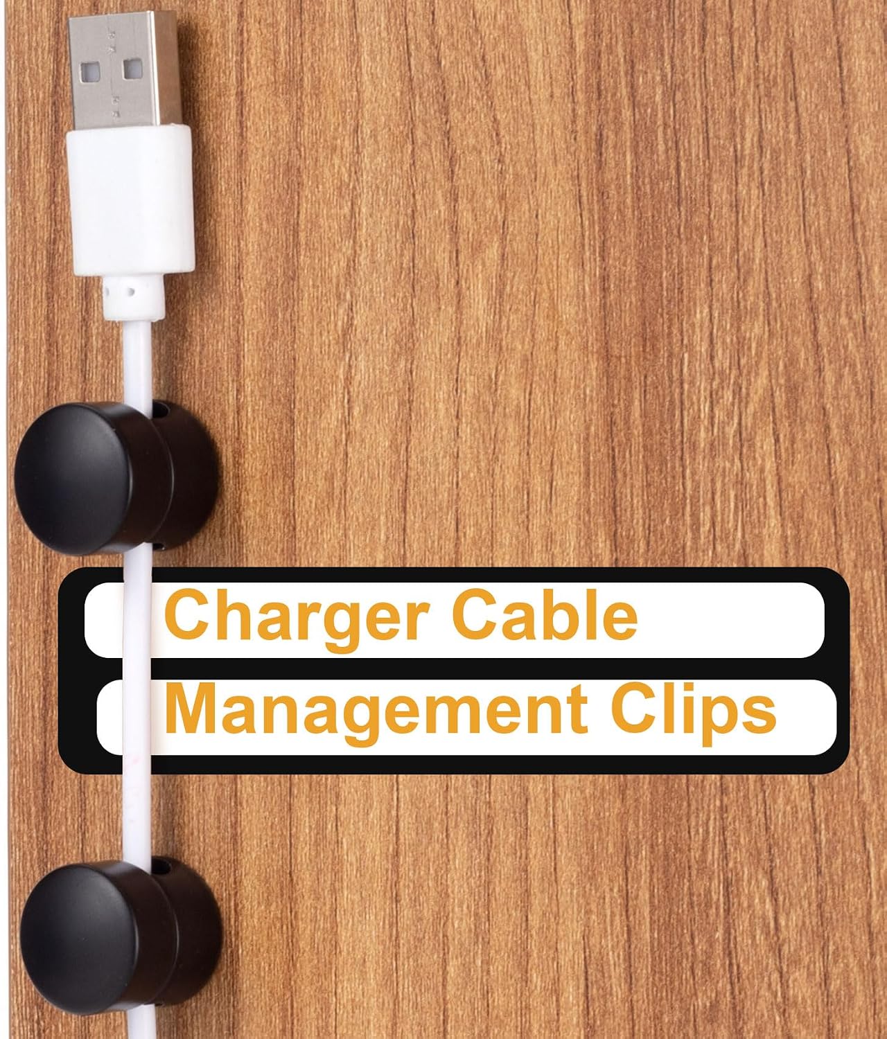 3pcs Cable Anchors for Desk, Adhesive Metal Cord Organizers, Adjustable 2-in-1 Cord Clips Charger Cable Management for Nightstand Office Home Desktop Wall- Gold & Copper & Black