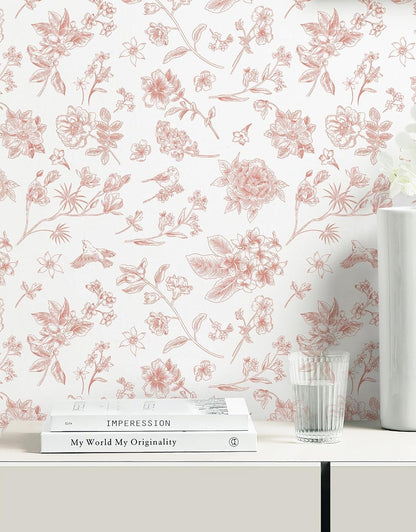 Safiyya Peel and Stick Wallpaper Floral Green and White Leaf Contact Paper for Cabinets 17.3"x 78.7" Self Adhesive Removable Wallpaper for Bathroom Renter Friendly Wall Paper Vinyl Roll