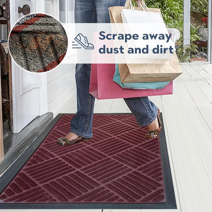 DM23 Heavy Duty Front Door Mats Non Slip Rubber Backing Entrance Mat Shoes Scraper Welcome Mat