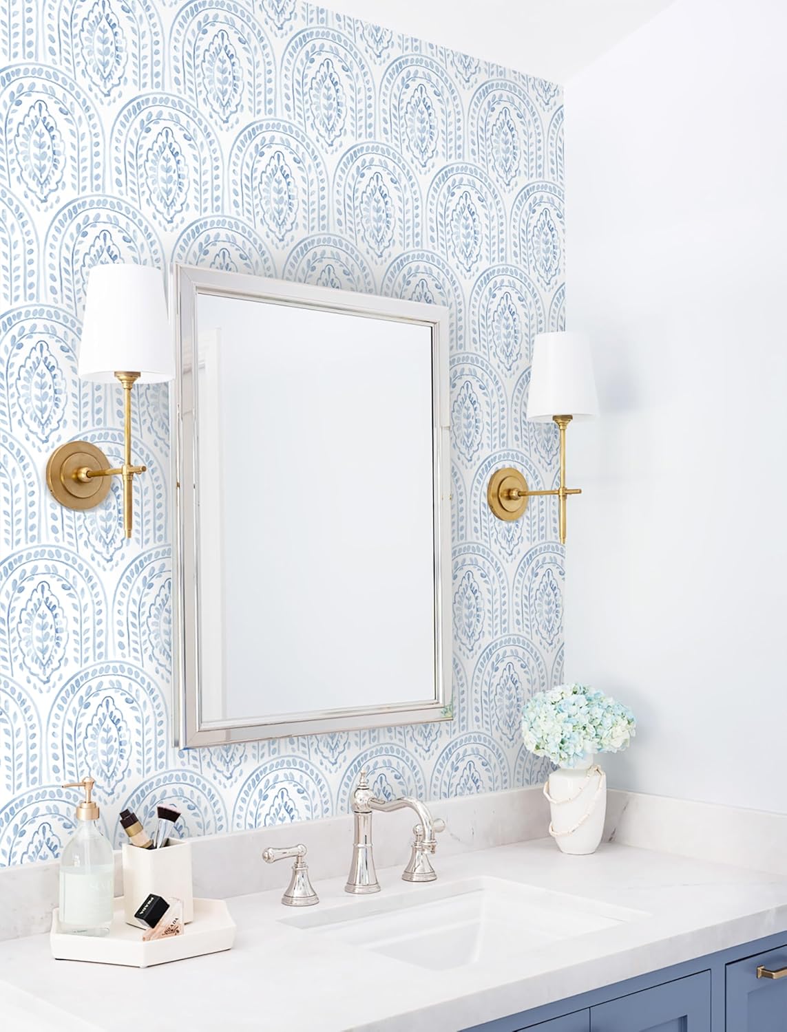 EeeComing Peel and Stick Wallpaper Boho Modern Wall Paper Peel and Stick Removable Contact Paper Self Adhesive Wallpapers for Bedroom and Bathroom Wallpaper Cabinet Shelf Liner Vinyl 118.1 "x17.3