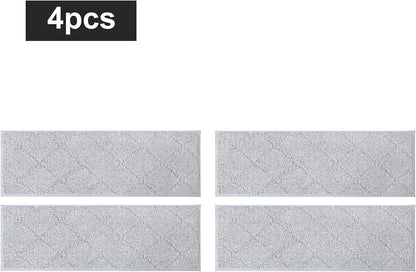 COSY HOMEER Edging Stair Treads Non-Slip Carpet Mat 28inX9in Indoor Stair Runners for Wooden Steps, Edging Stair Rugs for Kids and Dogs, 100% Polyester TPE Backing(4pc, Beige)