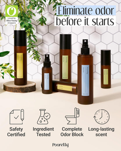 Pre-Poop Aromatic Bathroom Toilet Spray, Potty Deodorizer, Neutralize Bad Odors (1.69 fl.oz.) - Fresh Eucalyptus and Bergamot Scent