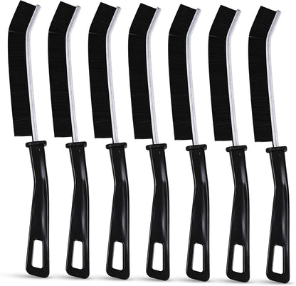 7Pcs Crevice Cleaning Brush, Gap Brush for Cleaning Hard Bristle Cleaning Tools for Baseboard Mesh Screen Sliding Door Track, Bathroom, Shower, Window, Household Use Scrub Brushes for Deep Cleaning