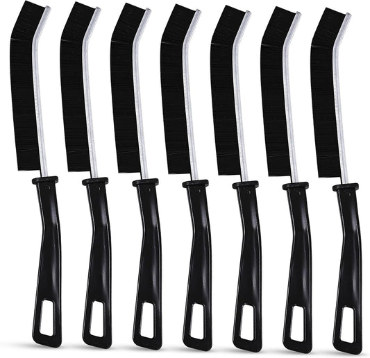 7Pcs Crevice Cleaning Brush, Gap Brush for Cleaning Hard Bristle Cleaning Tools for Baseboard Mesh Screen Sliding Door Track, Bathroom, Shower, Window, Household Use Scrub Brushes for Deep Cleaning