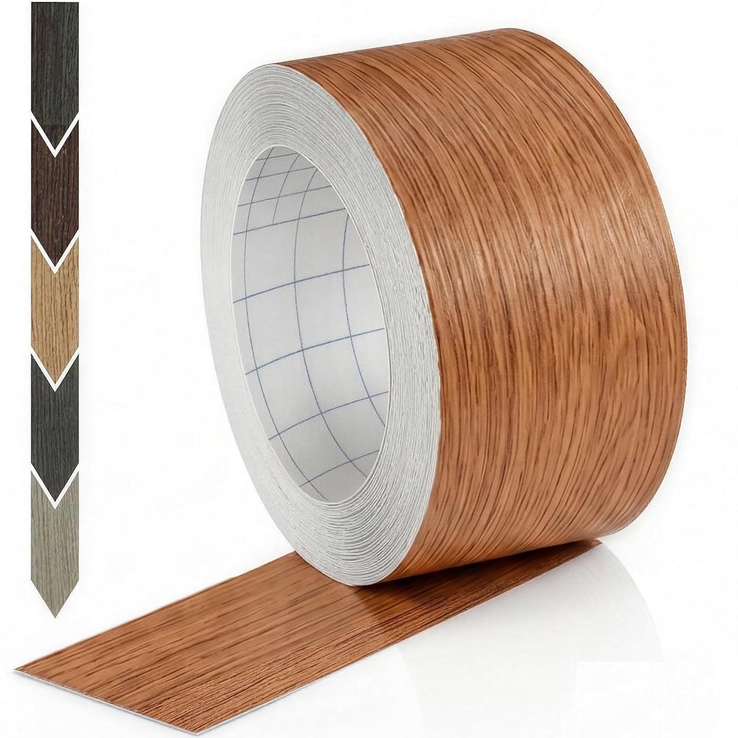 GSCIT Club Wood Grain Repair Tape, 2.4 inch X 15ft Self Adhesive Maple Grain Repair Patch for Tables, Chairs, Baseboards, Doors, Windows, Floors, Handicraft DIY. - Colors A