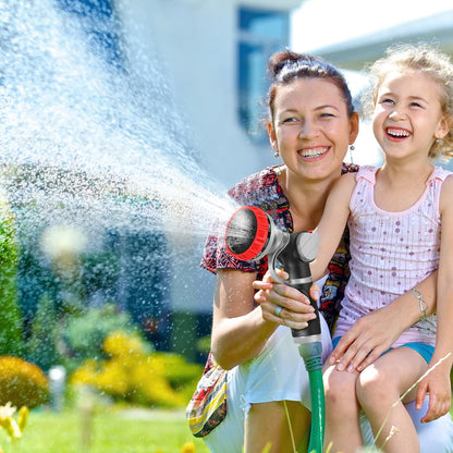 Hose Nozzle,Heavy Duty Metal Garden Hose Nozzles - 10 Spray Patterns Leak-Proof Hose Sprayer Nozzle with Thumb Control, High Pressure Water Hose Nozzle for Watering Plants, Car and Pet