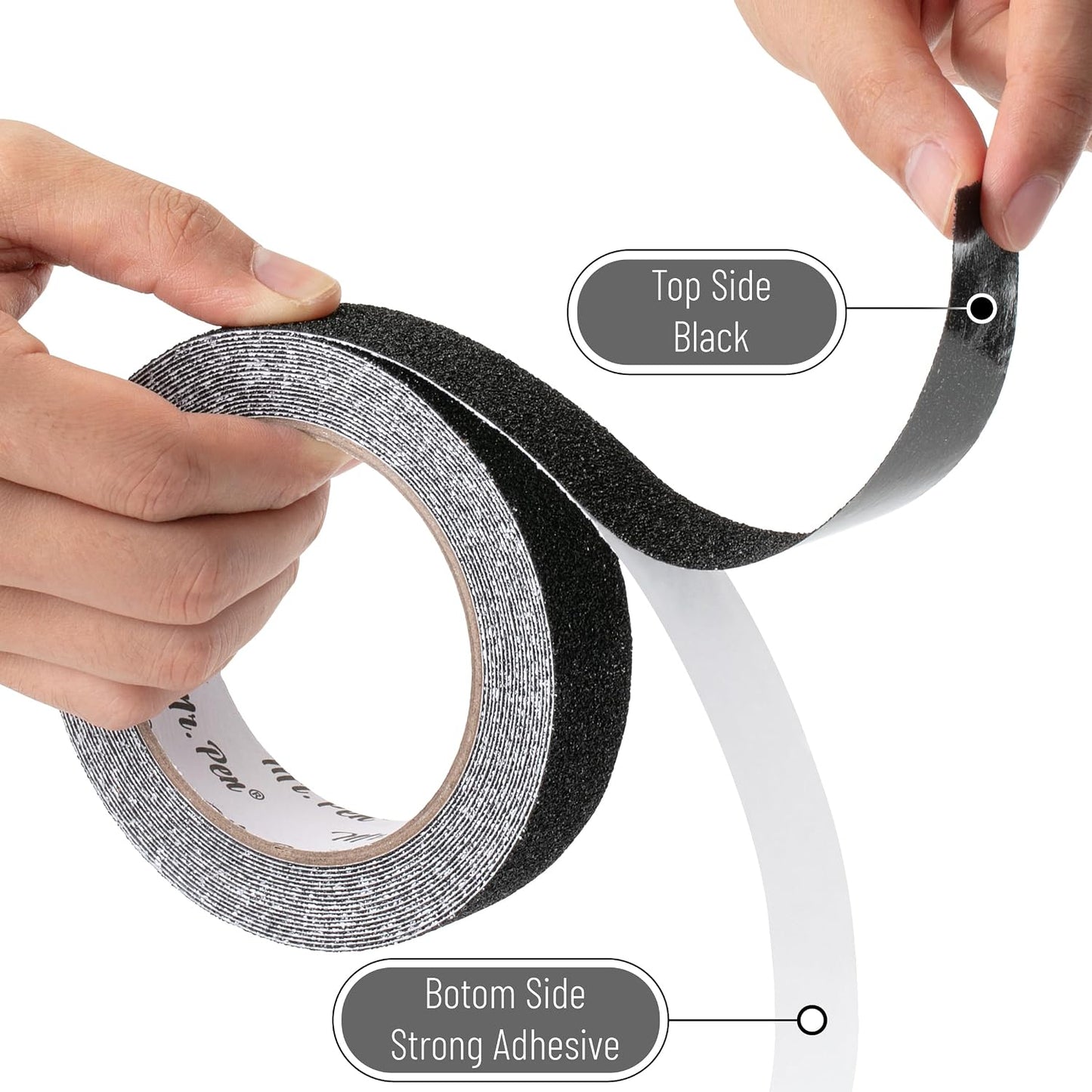 Mr. Pen- Grip Tape, 2 Inch, 23 Feet, Anti Slip/Non Skid Tape, Grip Tape | Friction Tape for Stair, Black Grip Tape Roll, Waterproof