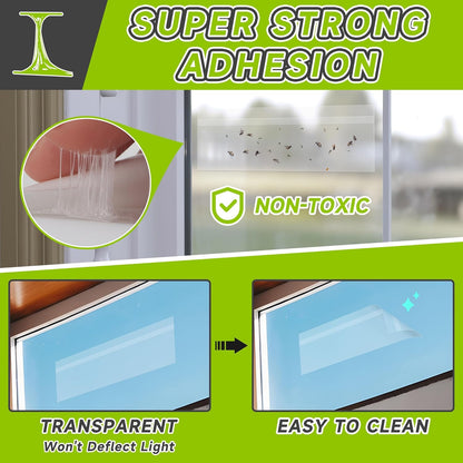 Landisun Fly Trap Indoor Fruit Fly Traps Mosquitos Gnat Windows Bug Sticky Glue Traps 30 Pack