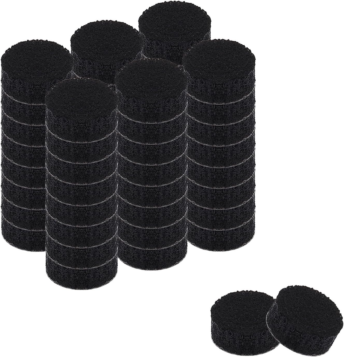 uxcell Furniture Pads, 36Pcs 0.5" - Round Self Adhesive Felt Furniture Pads, Floor Protectors for Furniture Feet Chairs Legs Hardwood Floors (Black)