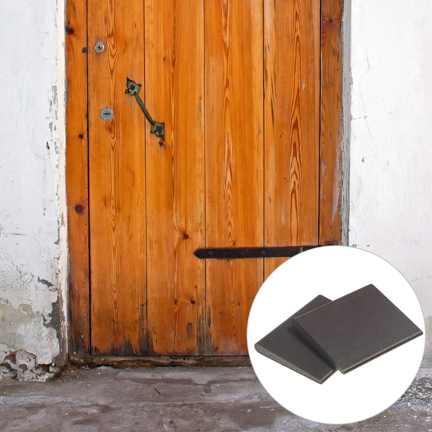 Zonon Self-Adhesive Door Corner Seals Door Weather Stripping Draft Stopper Sealing Frame Foam for Weather Protection Isolation of Noise(Traditional,White,8 Pcs)