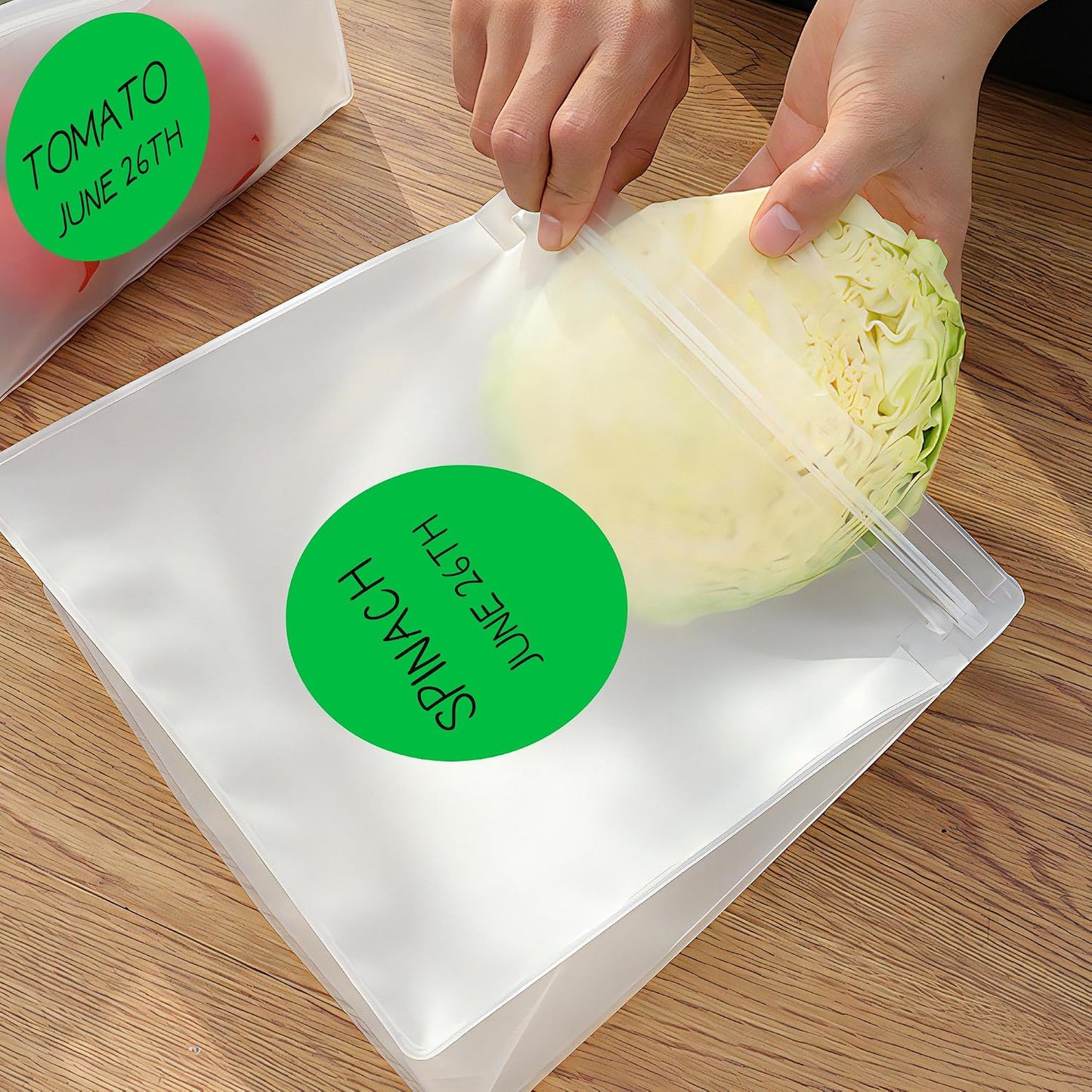 3 Inch White Color Code Dot Stickers,500 PCS Round Labels Stickers in Dispenser Box for Organization, Inventory,Classroom