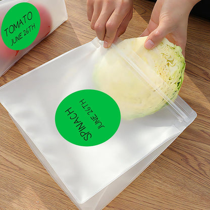 3 Inch White Color Code Dot Stickers,500 PCS Round Labels Stickers in Dispenser Box for Organization, Inventory,Classroom