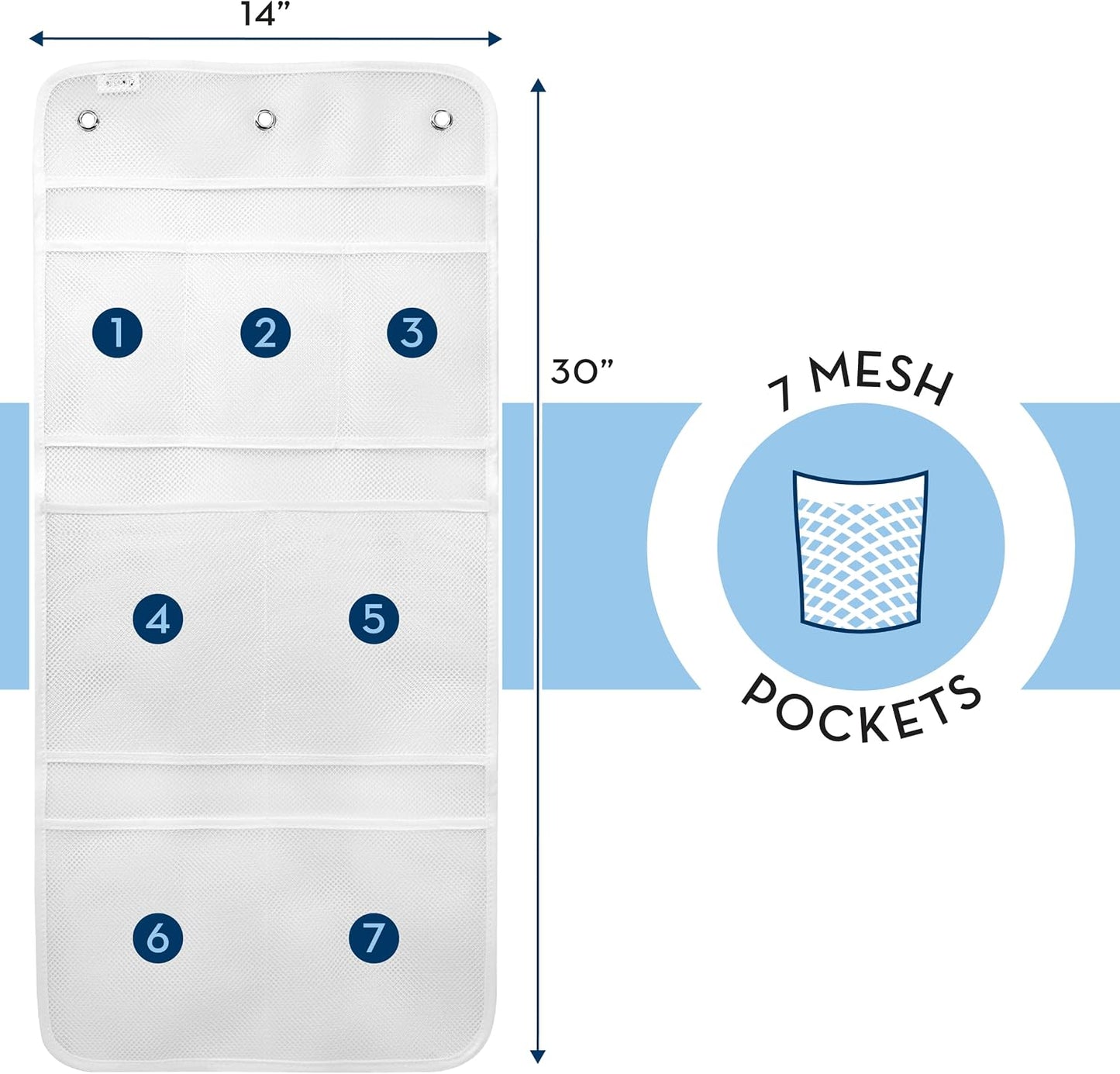 S&T INC. Shower Organizer, Shower Caddy & Bathroom Organizer, 2 Pack, White