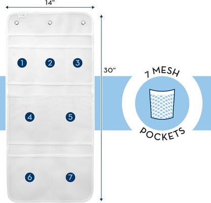 S&T INC. Shower Organizer, Shower Caddy & Bathroom Organizer, 2 Pack, White