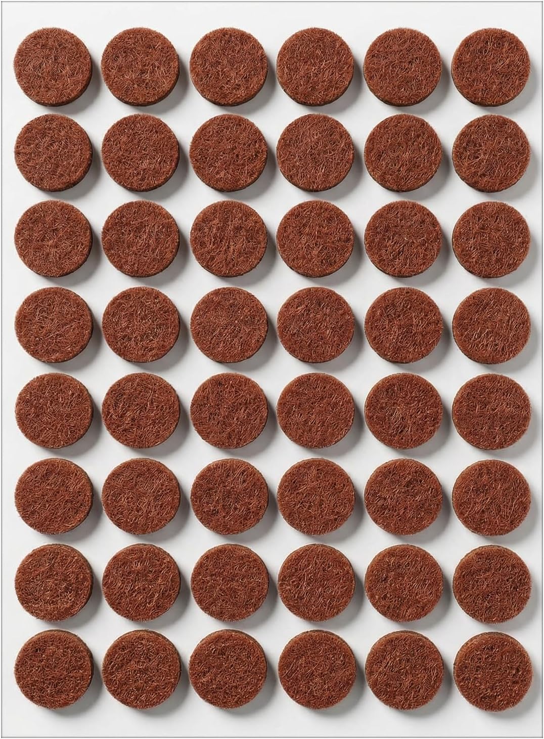 Nogeqi 48Pcs Small Felt Pads for Chairs Table Leg and Doors 1/2 Inches Diameter Small Felt Pads Door Bumpers for Furniture Feet Protect Your Hardwood Floors